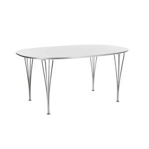 화이트 타원 식탁 프리츠한센st 입식테이블 6인 실버발 70x70x75cm 식당 사각