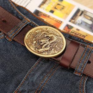 통가죽 카우보이 벨트 왕버클 독수리 혁대 이니셜 포인트