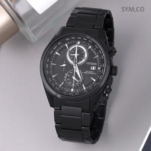 [시티즌] AT8265-81E 퍼페츄얼캘린더 라디오컨트롤 에코드라이브 남자 메탈 손목시계 c