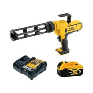 디월트 DCE560P1 충전 실리콘건 20V 5.0Ah 배터리 1개 세트