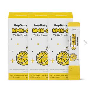 [공식판매처] 헤이데일리 NMN-C 엔엠엔씨 천연 NMN 비타민C 레몬맛 3개 20g (30포)