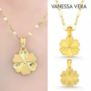 바네사베라 24K순금 GH 글로우 크로버 투웨이 목걸이 S