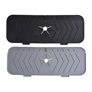 싱크대 물빠짐 트레이 다용도 세면대 정리 매트 주방수도꼭지매트 실리콘수도꼭지매트 수전매트