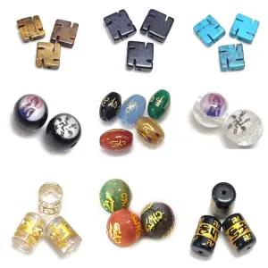 ALL 원석장식 종교비즈 만자 옴자 팔찌재료 선택 한팩