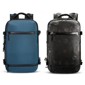 오주코 여행용 남성 백팩 17인치 노트북가방 군대 출타 가방 네이비 카모 밀리터리 군용 군대 캠핑 여행 등산 배낭 남자 학생 대학생 책가방