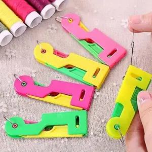 간편 바늘실꿰기 미싱 손바느질 자수 바느질 가이드