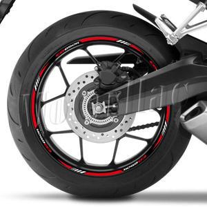반사 오토바이 휠 스티커 림 허브 스트라이프 데칼 액세서리 CB650R R 용 방수