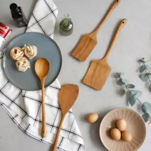 티크나무 조리도구 볶음 조리 스푼 사각 타원 뒤집개
