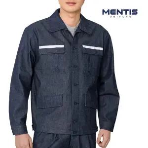 멘티스 중공업스타일 데님 작업복 상하의 세트 MT-832