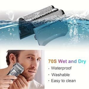 1pc 시리즈 7 전기 면도기 헤드 교체 브라운 720cc 호환 가능