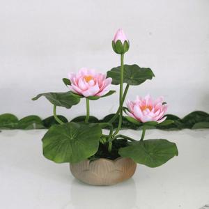 조화 연잎 같은 식물 플라스틱 컬러 28CM 인조 연꽃조화 핑크A 핑크 실내 선물