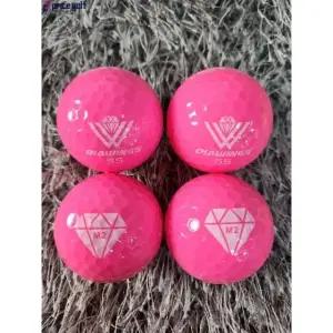골프공 다이아윙스 M2 장타 비거리 고반발 볼 유광핑크 4구 (투명케이스 포장)...