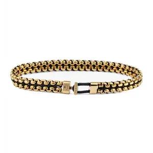 [PIG&HEN]피그앤헨 카테나 베니션 7 팔찌 - 블랙X골드