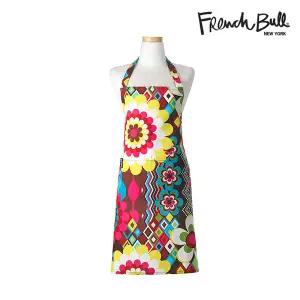 프렌치불 디자인 카페 바리스타 다용도 방수 면 앞치마 모자이크 2개 세트