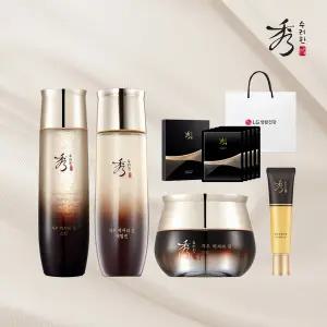 수려한 자우 럭셔리 진 기초세트(스킨/로션/크림/안티크림/마스크)