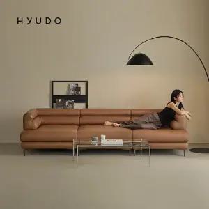 휴도 시간의 동백 2880 모듈형 천연 면피 4인 가죽 소파 (쿠션증정)