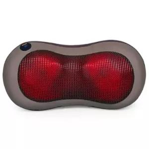 오아 베개형 360도 양방향 회전 지압 온열기능 안마기 마사지기_브라운