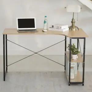 다용도 서재 테이블 검정색 책상 팔걸이 선반형 작업 (WFK19F8)