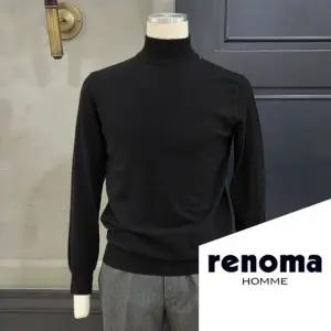 [갤러리아] 레노마 25FW 신상 부드러운 블랙 반목티 RRCIKT94A