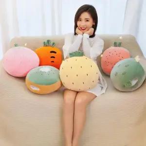 과일 쿠션 극세사 무릎 담요