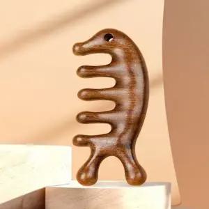 원목 두피괄사 전신마사지 지압마사지 괄사빗 지압봉-WFG3HQY