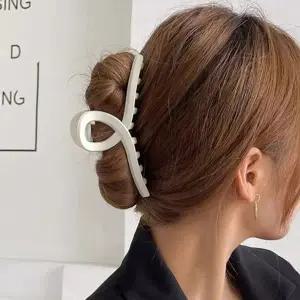 여성 꼬임 무광 헤어집게 1P 올림머리 반묶음 집게핀-WE68627