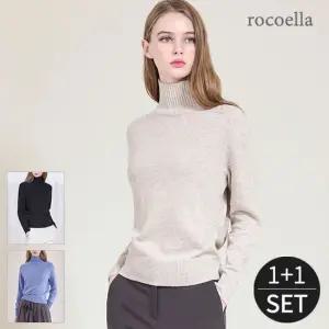 로코엘라 러그 폭스 울 블렌드 하이넥 니트 11