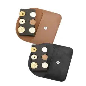 [콩심팥심]일본여행 엔화 동전지갑 가죽 파우치 set 넉넉한 수납