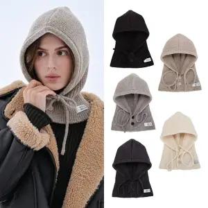 [무이헤드]울 니트 버튼 바라클라바_5color