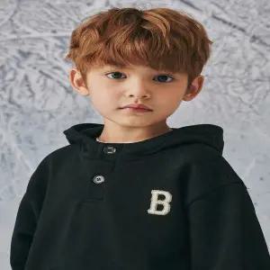 [대구백화점] [빈]블랙 후드 맨투맨 티셔츠(BZ67TS01BK)