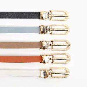 아임레더 여성 가죽 벨트 5p세트 S-9 원피스 얇은벨트