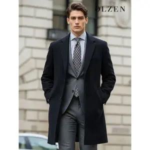 [하프클럽/]캐시미어 핸드메이드 체스터 하프 코트 (ZOD4CG1303)