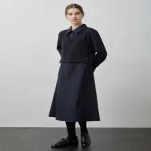 [올리비아로렌] 니트 콤비 원피스VOPOA4W9231