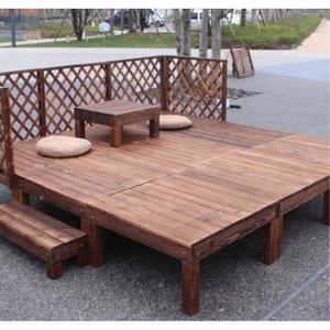 전원주택 평상 마루 옥상 야외 나무 원목 간이 테이블