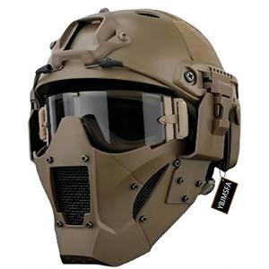 사냥용 페인트볼 CS 게임 BB 건 사격을 위한 전술 고속 헬멧 공기총 철망 보호 마스크 및 고글