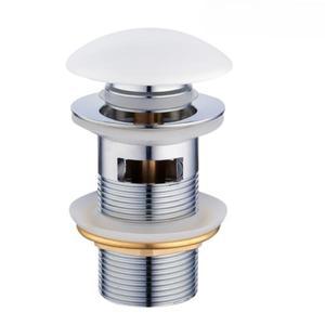 욕실 세면대 싱크대용 흰색 세라믹 커버 팝업 배수구 폐기물 스토퍼