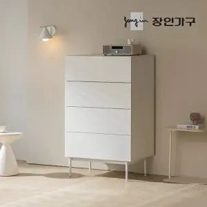 [장인가구][착불] 리비오 높은 4단 원터치 깊은 옷 서랍장 800