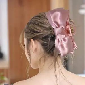 [콩심팥심]빅사이즈 리본 집게핀 헤어핀 3컬러 왕볼륨 올림머리