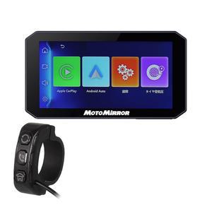 MAXWIN [각종 내구시험 실시 완료] 바이크용 스마트 모니터 디스플레이 오디오 CarPlay Android Auto 지원 5 인치 오토바이 카플레이 USB 연결 바이크 내비게이션 방수 방진 iPhone/android WiFi Bluetooth MoToMiRR