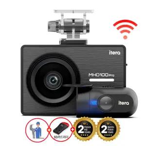 무료장착(32G)FHD/HD 와이파이 2채널 블랙박스 교체 추천 아이테라 MHD100 무상AS 2년