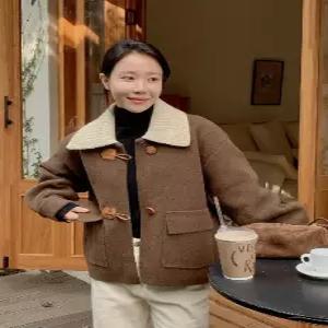 윌즈 카라니트 하프 코트 (2color) 카라 탈부착 가능!