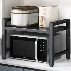 더조은 심플한 전자레인지 오븐 선반2단 + 후크6개