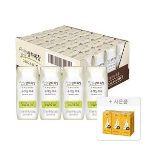 상하목장 유기농 우유 125ml, 24개+증정(바나나는 원래 맛있다 190ml, 6입, 1개)