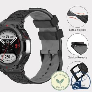 Amazfit T-Rex 3 용 소프트 스포츠 시계 밴드 Pro 2 손목 벨트 스마트 실리콘 팔찌 Correa