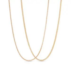 14k 모던 박스 체인 목걸이_소_40cm