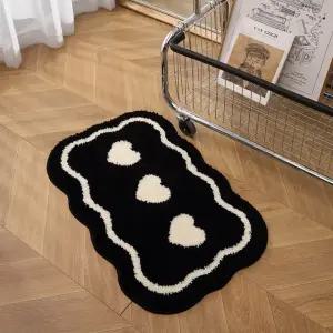 발매트 욕실 럭셔리 북유럽 화장실 대형 하트 주방 베란다 러그 인테리어 매트