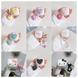 샤오미 레드미 버즈 6 프로 큐트 투명 이어폰 커버 액티브 라이트 케이스에 적합 키체인 포함