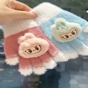 아벨리 라부부 겨울장갑 키즈장갑 털 장갑 보온 방한 어린이 데일리 겨울 여아