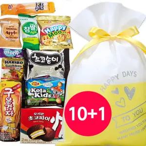 간식세트 과자세트 간식꾸러미 단체선물 구디백 과자 주머니