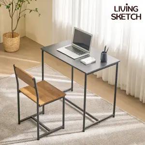 [리빙스케치] 에뛰드 800x500 테이블  2인 식탁 원룸 책상 스터디룸 카페 업소용